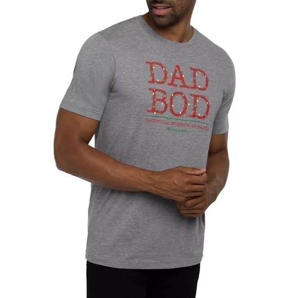 Travis Mathew Dad Bod Festive Holiday T-Shirt Size Small NWT Christmas Festive - Picture 1 of 8